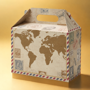 world map gift box